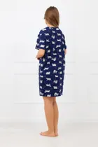Koszula nocna damska, granatowa, Mimi, Italian Fashion