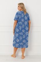 Koszula nocna damska, niebieska, Perina, Italian Fashion