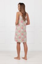 Koszula nocna damska, zielona, Harmonia, Italian Fashion