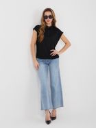 Koszulka polo damska z krótkim rękawem, czarna, Sublevel