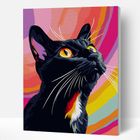 Kot, malowanie po numerach, zestaw kreatywny