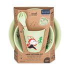 Koziol, Hop On At Home, zestaw obiadowy dla dzieci, zielony