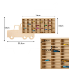 Kruzzel, półka drewniana na auta