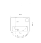 Krzesełko do karmienia, regulowane, szary