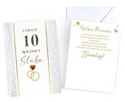 Kukartka, karnet, Rocznica ślubu 10