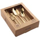 Kulig, Luce, komplet sztućców dla 4 osób, złoty, 24 szt.