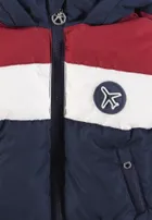 Kurtka chłopięca z kapturem, granatowa, Kanz