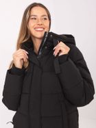 Kurtka damska z kapturem, czarna, Sublevel