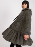 Kurtka damska z kapturem, khaki, Factory Price