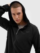 Kurtka męska z kapturem, czarna, 4F