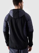 Kurtka męska z kapturem, granatowa, 4F