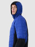 Kurtka męska z kapturem, niebieska, 4F