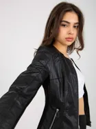 Kurtka ramoneska damska, czarna, Vinceotto