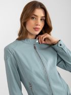 Kurtka ramoneska damska, niebieska, Honey Winter