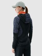 Kurtka trekkingowa damska z kapturem, granatowa, 4F