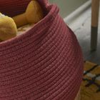 La Factory, kosz na zabawki, okrągły, bawełniany, 30 cm