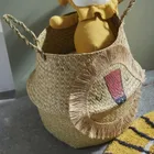 La Factory, The king of the jungle, kosz na zabawki z uchwytami, jutowy