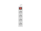 Lanberg, przedłużacz, 1,5 m, PS1-04E-0150-W