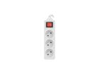 Lanberg, przedłużacz, 3 m, PS1-03E-0300-W