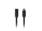Lanberg, przedłużacz, USB-C M/F 3.1, 1.5m, czarny