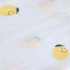 Lassig, Happy Fruits, pieluszka bambusowa, otulacz, lemon, 80-80 cm, 3 szt.