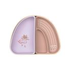 Lassig, Tiny Team, zestaw silikonowych naczyń, kotek, 3 szt.