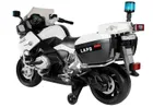 Lean Cars, BMW R1200, Motor policyjny, pojazd na akumulator, biały