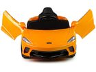 Lean Cars, McLaren GT 12V, pojazd na akumulator, pomarańczowy lakierowany