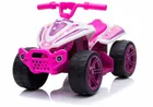 Lean Cars, quad, pojazd na akumulator, TR1805, biało-różowy