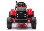 Lean Cars, traktor z przyczepą, pojazd na akumulator, CH9959B 24V, czerwony