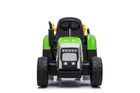 Lean Cars, traktor z przyczepą, pojazd na akumulator, XMX611, zielony