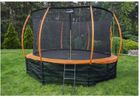 Lean Sport, Best, trampolina, 12ft, czarno-pomarańczowa