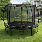 Lean Sport, trampolina ogrodowa z siatką wewnętrzną, czarno-zielona, 305 cm, 10ft
