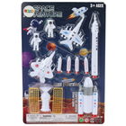 Lean Toys, astronauci rakiety, zestaw figurek kosmicznych, 11 elementów