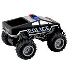 Lean Toys, auto terenowe policyjne off-road rc zdalnie sterowane czarne, 1:16