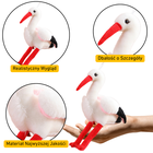 Lean Toys, bocian, maskotka, 37 cm