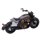 Lean Toys, Chopper, motocykl, pojazd interaktywny, czarno-szary, 1:12