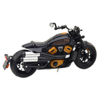 Lean Toys, Chopper, motocykl, pojazd interaktywny, czarno-złoty, 1:12
