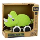 Lean Toys, dinozaur do ciągnięcia, zielony
