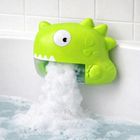 Lean Toys, dinozaur, maszyna do tworzenia piany, zabawka do kąpieli, zielony