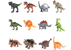 Lean Toys, Dinozaury, zestaw figurek w pudełku, 46 elementów