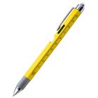 Lean Toys, długopis wielofunkcyjny 8w1, poziomica latarka LED śrubokręt, żółty