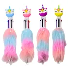 Lean Toys, długopis z futerkiem, jednorożec, 0.7 mm, 1 szt.