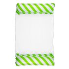 Lean Toys, dmuchany materac do wody, biało-zielony, 120-70 cm