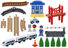 Lean Toys, drewniany pociąg z akcesoriami