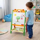 Lean Toys, dwustronna tablica edukacyjna 2w1, magnetyczna i kredowa