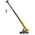 Lean Toys, dźwig gąsienicowy, pojazd budowlany, 360°, żółty