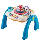 Lean Toys, edukacyjny stolik interaktywny, 2w1, niebieski