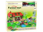 Lean Toys, farma z traktorem i akcesoriami, zestaw z pojazdem, 48 elementów