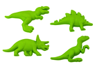 Lean Toys, foremki do piasku, dinozaury, zielone